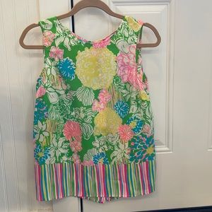 Lilly Pulitzer Sleeveless Silk Blouse